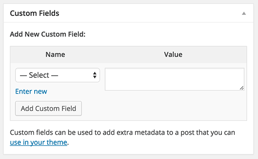 Add custom target. Custom field.