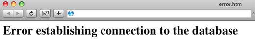 Can t establish a connection with site. Ошибка соединения с базой данных. error establishing a database connection.